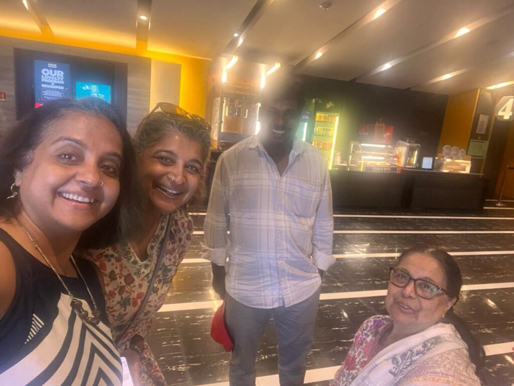Just before the start of movie Rekhachitram